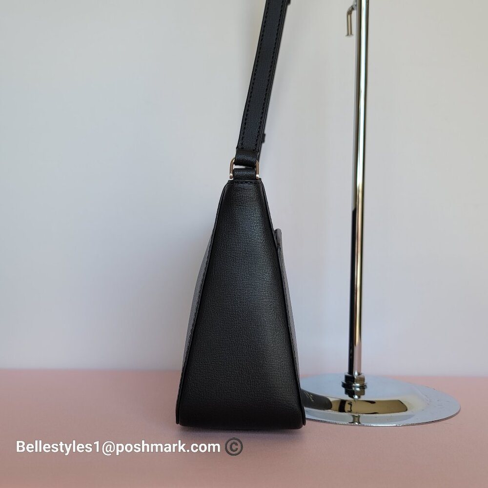 KATE SPADE Adel Small Top-zip Leather Crossbody Bag- Black Color ⭐🎈 - Picture 9 of 16